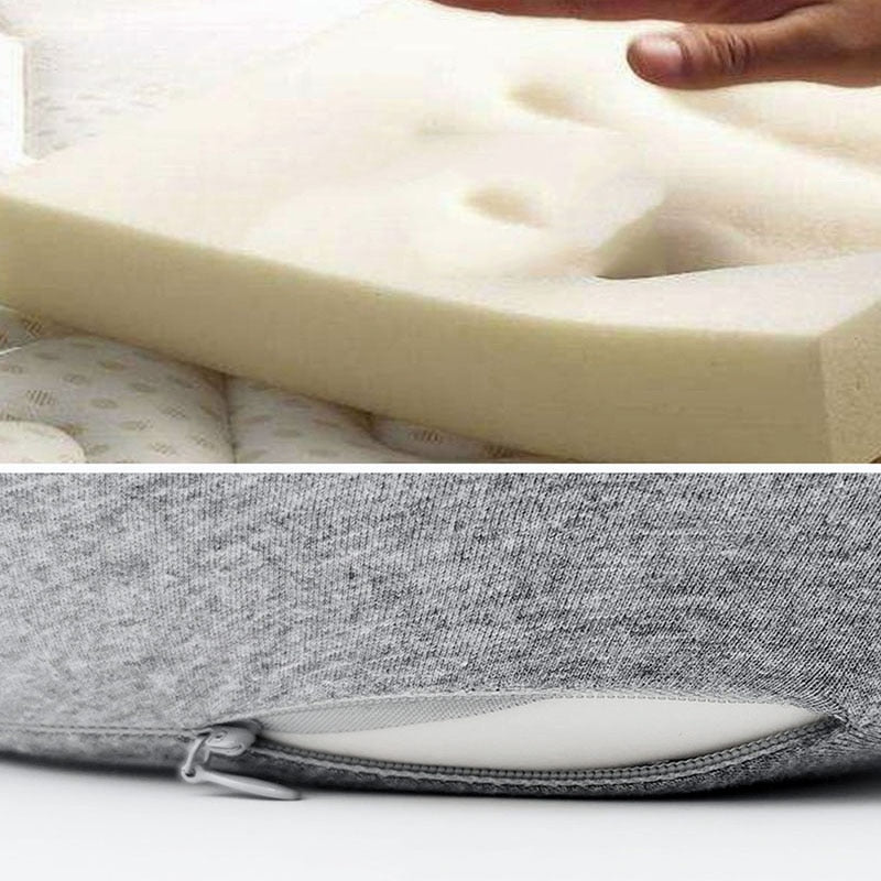 ComfortQuest™ | Premium Memory Foam Travel Neck Pillow"